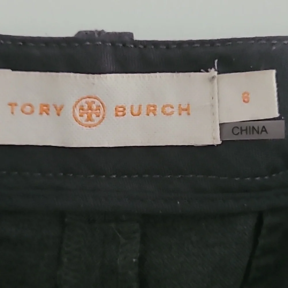 Tory Burch gray wool blend work trousers size 6